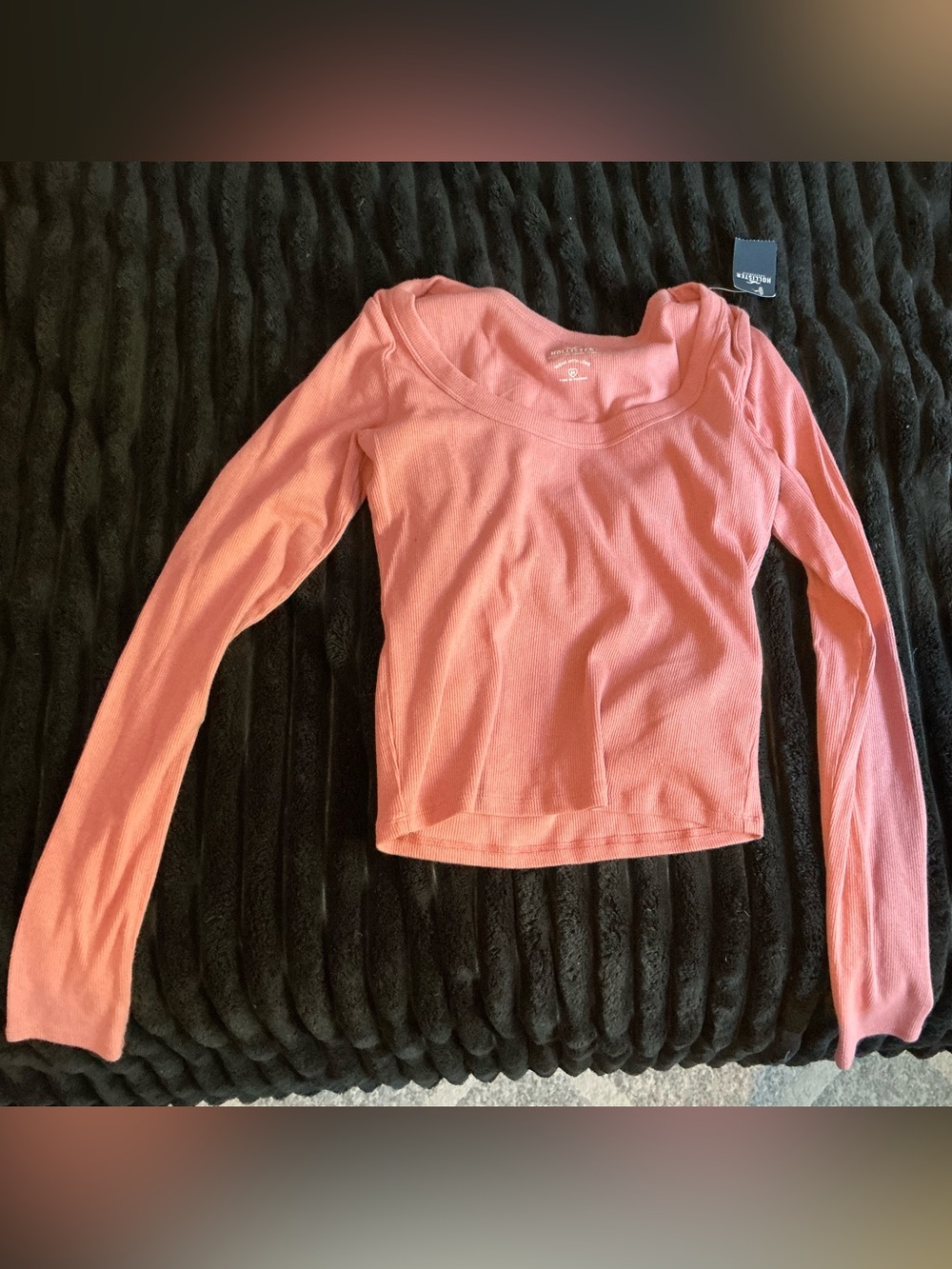 Hollister Coral Long Sleeve
